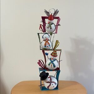 Snowman Stack Holiday Decoration